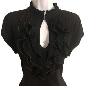Lovely Ruffled Peekaboo Top